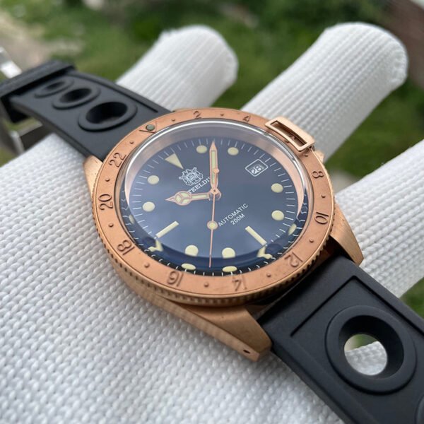 STEELDIVE SD1966S Top Hat Sapphire Bronze Watch V2 - Image 5