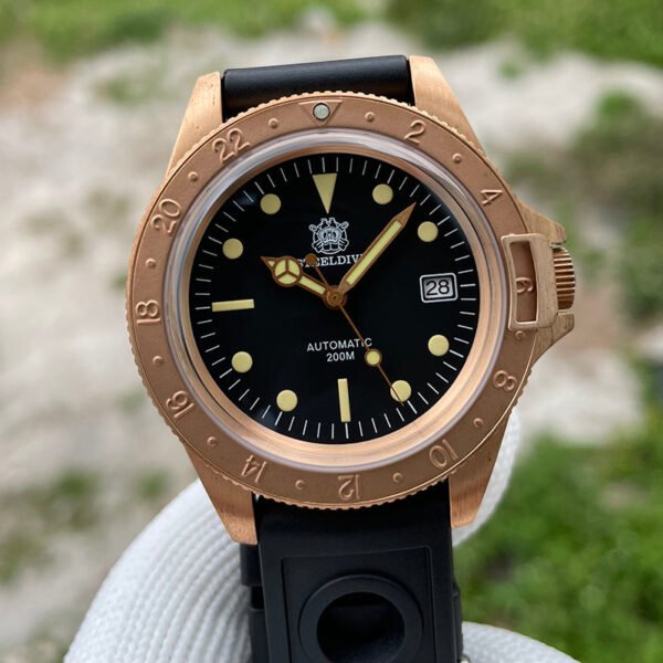 STEELDIVE SD1966S Top Hat Sapphire Bronze Watch V2 - Image 6