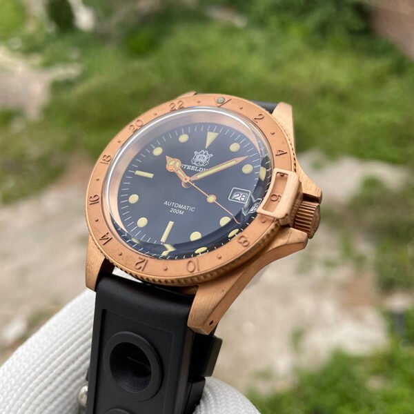 STEELDIVE SD1966S Top Hat Sapphire Bronze Watch V2 - Image 7