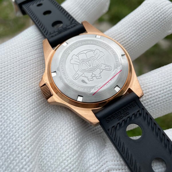 STEELDIVE SD1966S Top Hat Sapphire Bronze Watch V2 - Image 9