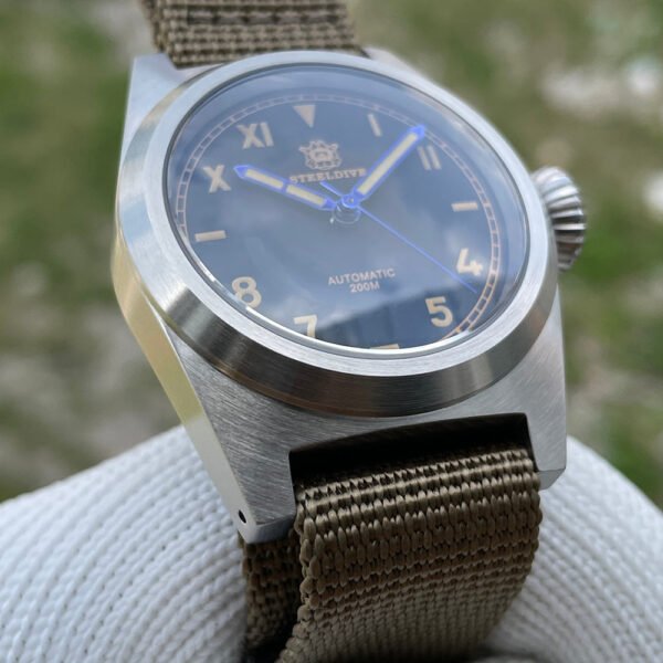 Steeldive SD1904 NH35 Vintage Military Pilot Watch - Image 11