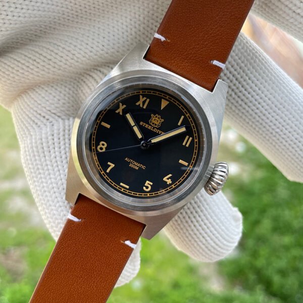 Steeldive SD1904 NH35 Vintage Military Pilot Watch - Image 5