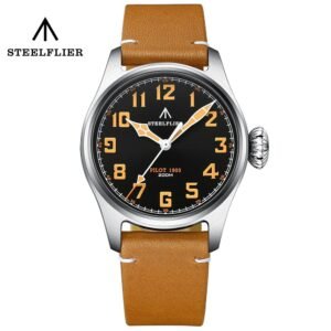 Steelflier 39mm VH31 Pilot Watch SF740V Onion Crown