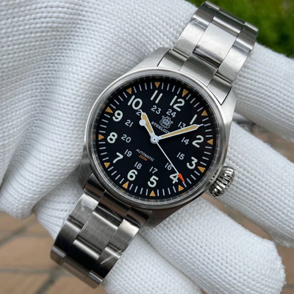 Steeldive SD1928H Khaki Field Mechanical Watch - Image 4