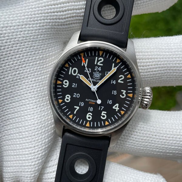 Steeldive SD1928H Khaki Field Mechanical Watch - Image 6