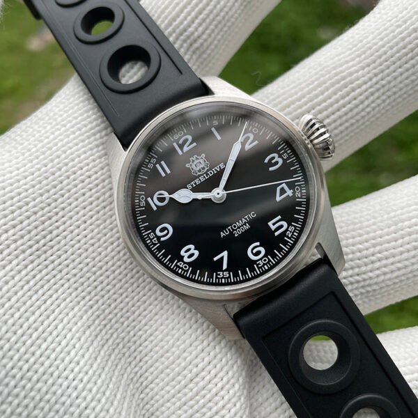 Steeldive SD1928M The Murph Pilot Watch - Onion Crown - Image 11