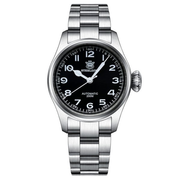 Steeldive SD1928M The Murph Pilot Watch - Onion Crown - Image 3