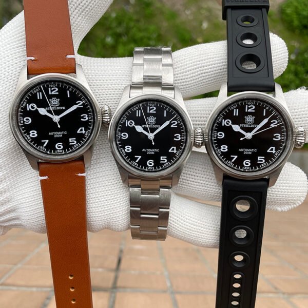 Steeldive SD1928M The Murph Pilot Watch - Onion Crown - Image 15