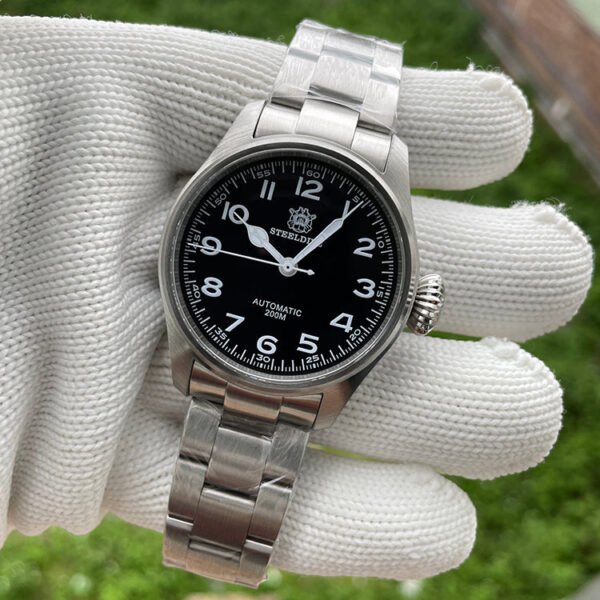 Steeldive SD1928M The Murph Pilot Watch - Onion Crown - Image 4