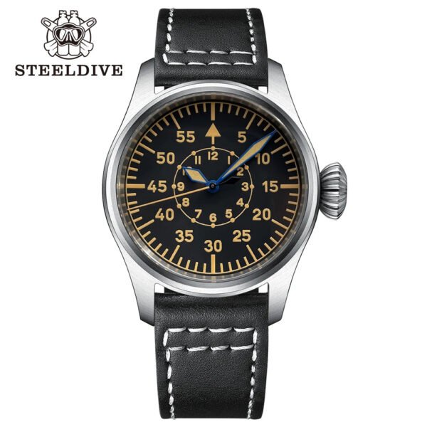 Steeldive SD1928B Retro Militarty Pilot Watch - Image 4