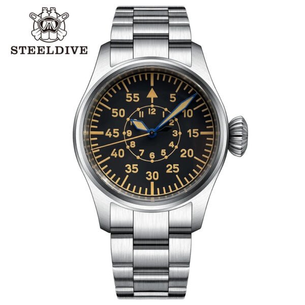 Steeldive SD1928B Retro Militarty Pilot Watch - Image 2