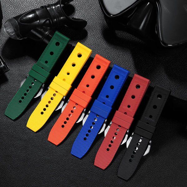 Steeldive Hole Rubber Watch Strap Watch Band - Image 2