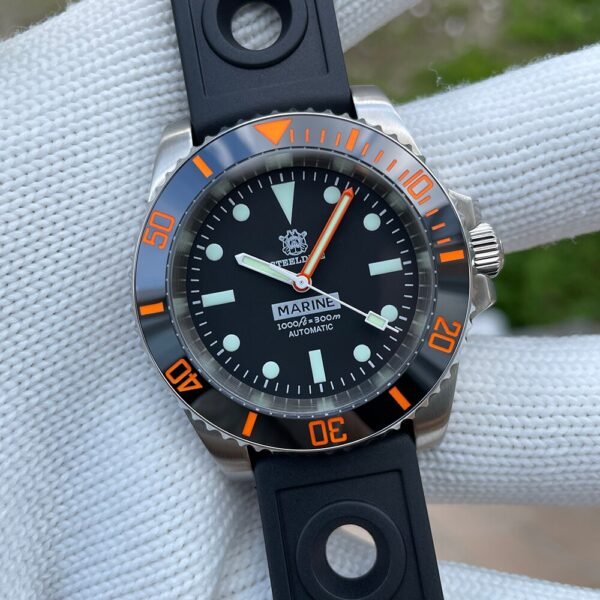 ★Welcome Deal★Steeldive SD1954C Orange Sub Automatic Watch V2 - Image 8