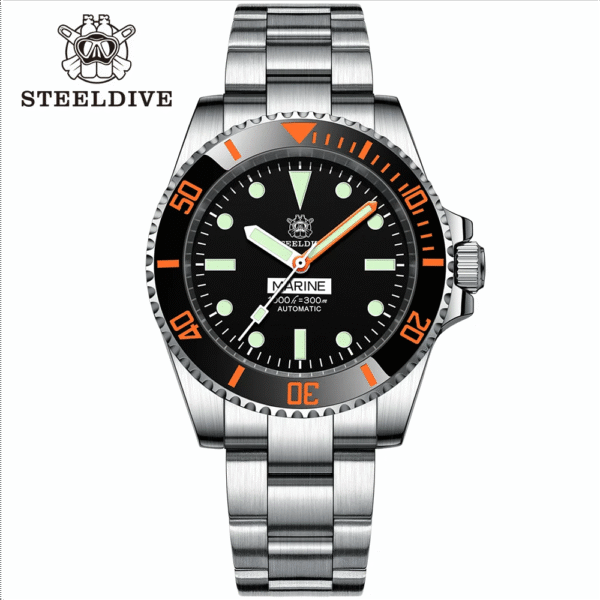 ★Welcome Deal★Steeldive SD1954C Orange Sub Automatic Watch V2 - Image 2