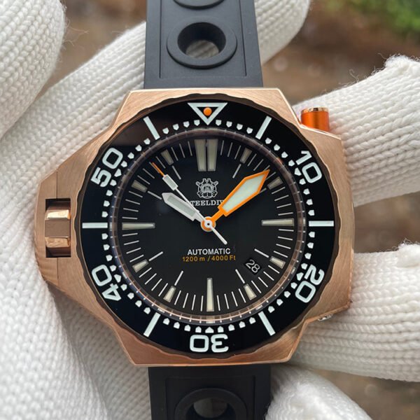 STEELDIVE SD1969S 1200m Bronze Professional Diver Watch - Image 5