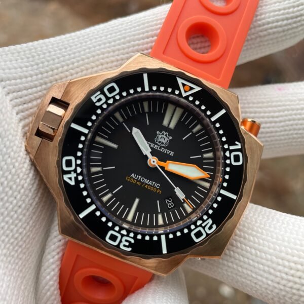 STEELDIVE SD1969S 1200m Bronze Professional Diver Watch - Image 6