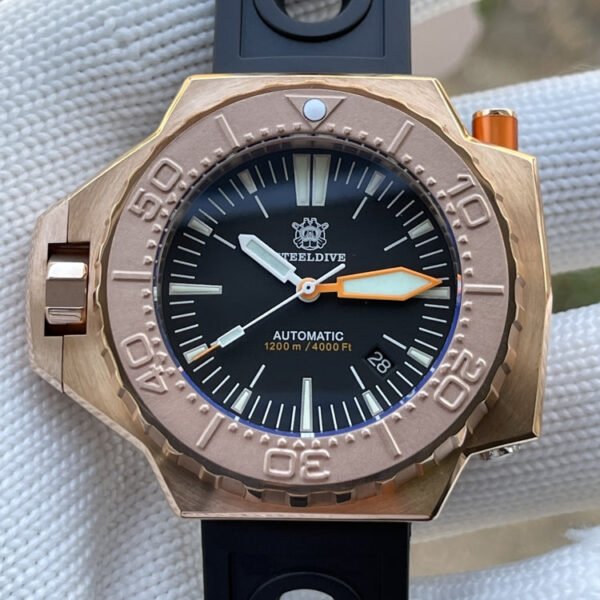 STEELDIVE SD1969S 1200m Bronze Professional Diver Watch - Image 4