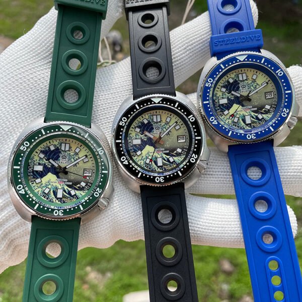 Steeldive SD1970 Great Wave Turtle Diver Watch - Image 18