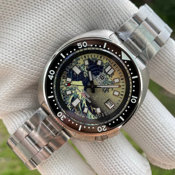 Steeldive SD1970 Great Wave Turtle Diver Watch - Image 19