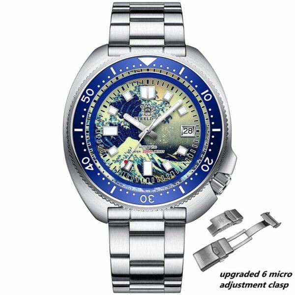 Steeldive SD1970 Great Wave Turtle Diver Watch - Image 23