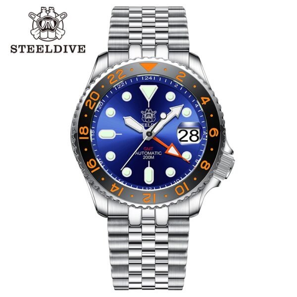 ★Welcome Deal★Steeldive SD1994 SKX007 NH34 GMT Automatic Watch