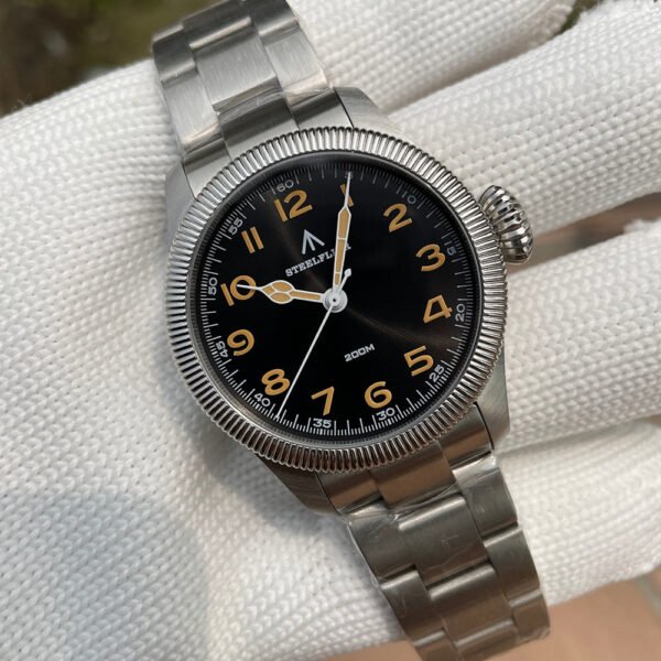 Steelflier Carved Coin Bezel VH31 Quartz Watch SF741 - Image 7