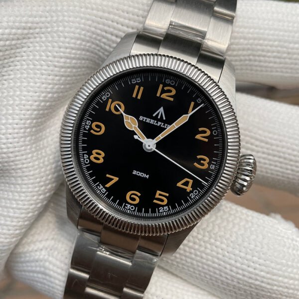 Steelflier Carved Coin Bezel VH31 Quartz Watch SF741 - Image 3