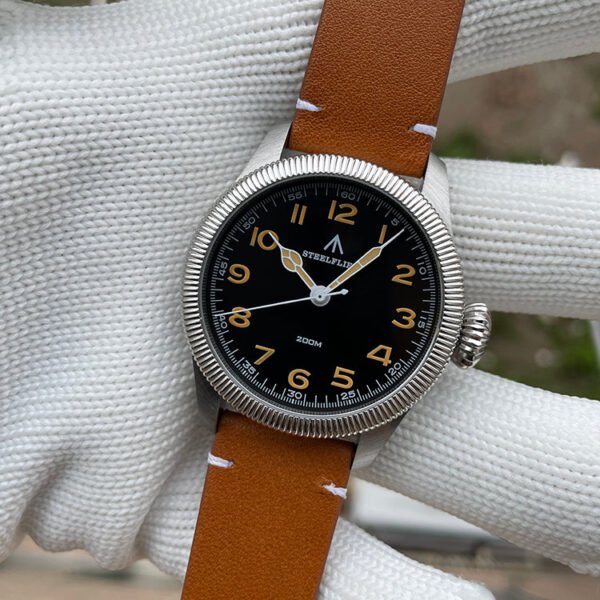 Steelflier Carved Coin Bezel VH31 Quartz Watch SF741 - Image 5