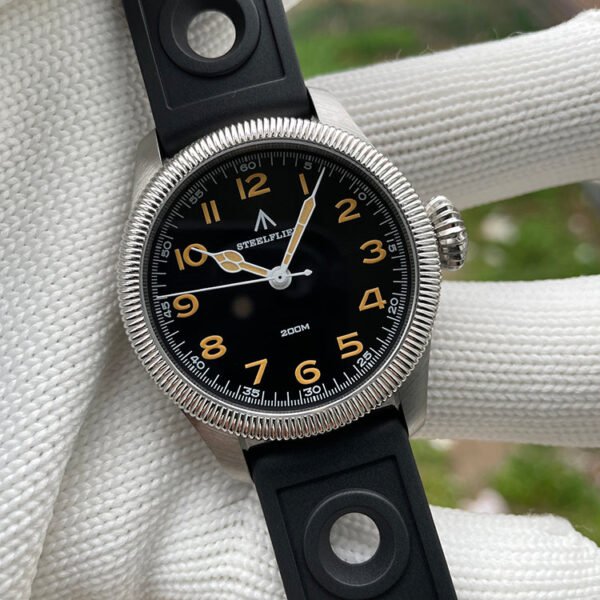 Steelflier Carved Coin Bezel VH31 Quartz Watch SF741 - Image 6
