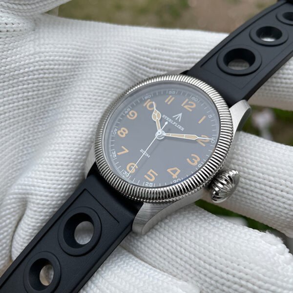 Steelflier Carved Coin Bezel VH31 Quartz Watch SF741 - Image 8