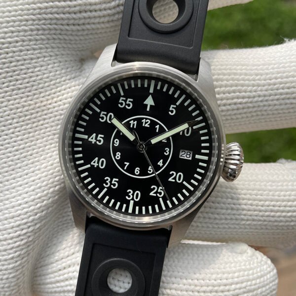 Steeldive SD1928T Type B Pilot Watch - Onion Crown - Image 4