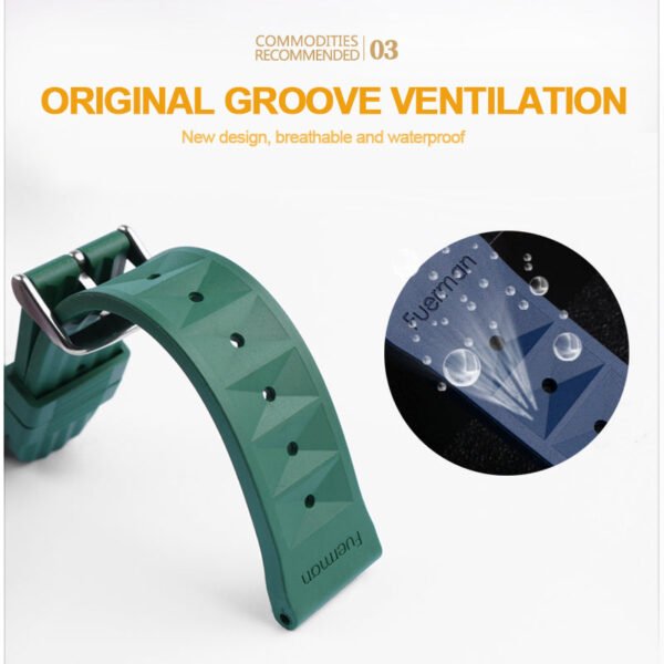 ★Special Offer★ High Quality Waffle Rubber Watch Band - Image 5