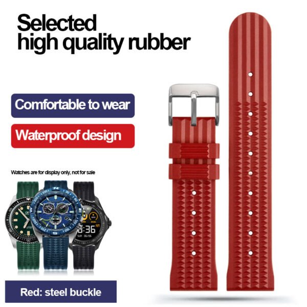 ★Special Offer★ High Quality Waffle Rubber Watch Band - Image 7