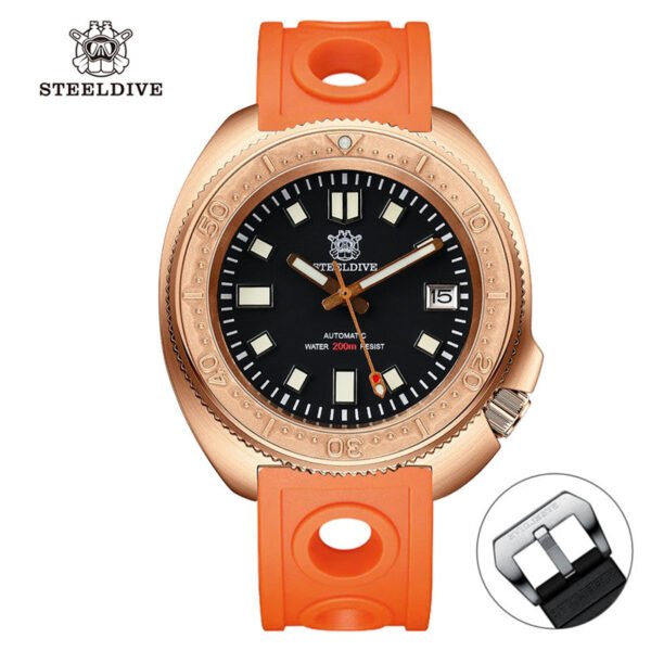 ★Welcome Deal★Steeldive SD1970S Bronze 6105 Turtle Diving Watch V2 - Image 3