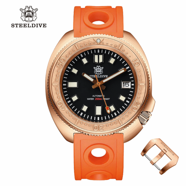 ★Welcome Deal★Steeldive SD1970S Bronze 6105 Turtle Diving Watch V2 - Image 2