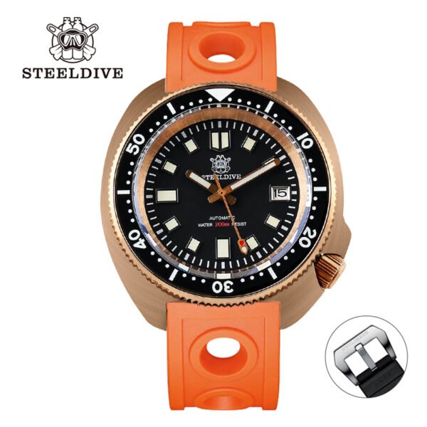 ★Welcome Deal★Steeldive SD1970S Bronze 6105 Turtle Diving Watch V2 - Image 8