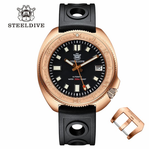 ★Welcome Deal★Steeldive SD1970S Bronze 6105 Turtle Diving Watch V2 - Image 4