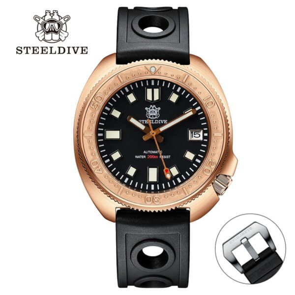 ★Welcome Deal★Steeldive SD1970S Bronze 6105 Turtle Diving Watch V2 - Image 5