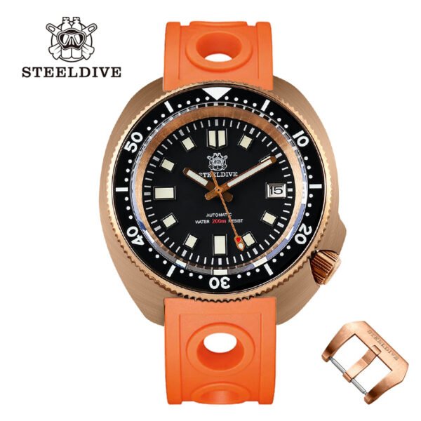 ★Welcome Deal★Steeldive SD1970S Bronze 6105 Turtle Diving Watch V2 - Image 6