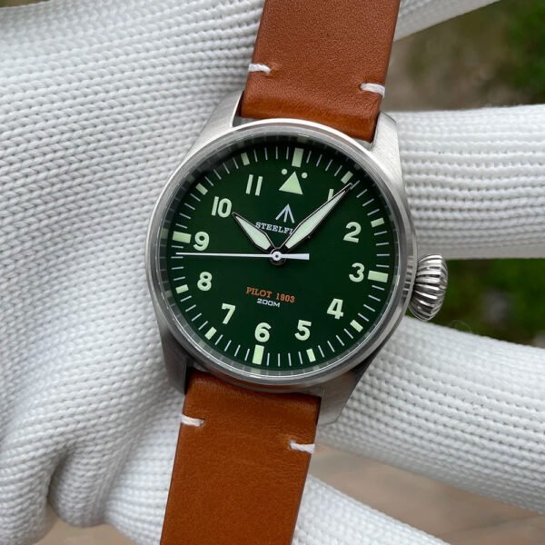 Steelflier 39mm VH31 Quartz Pilot Watch SF740 - Image 12