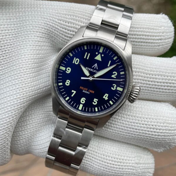 Steelflier 39mm VH31 Quartz Pilot Watch SF740 - Image 14