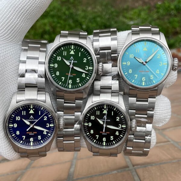 Steelflier 39mm VH31 Quartz Pilot Watch SF740 - Image 4