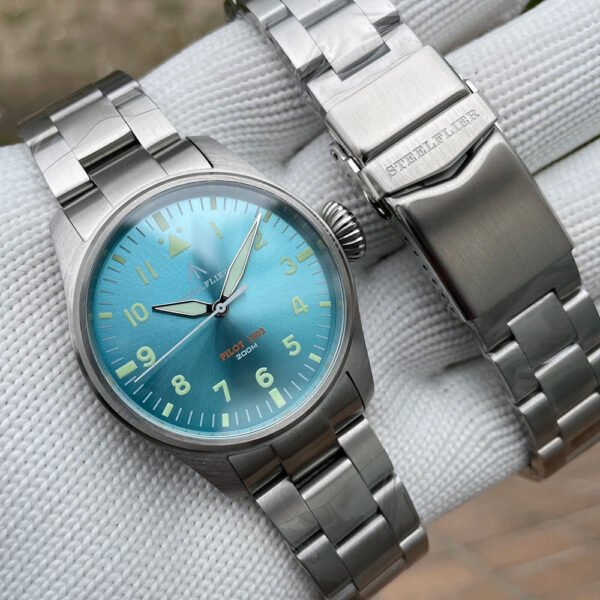 Steelflier 39mm VH31 Quartz Pilot Watch SF740 - Image 5
