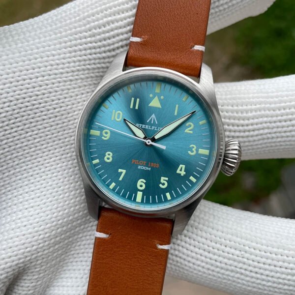 Steelflier 39mm VH31 Quartz Pilot Watch SF740 - Image 9