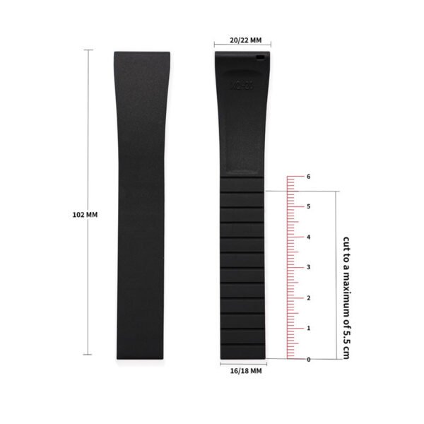 CTS Cut-To-Size FKM Rubber Watch Strap - Image 5