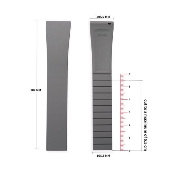 CTS Cut-To-Size FKM Rubber Watch Strap - Image 14