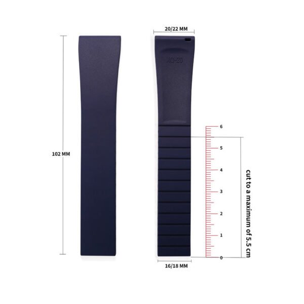 CTS Cut-To-Size FKM Rubber Watch Strap - Image 13