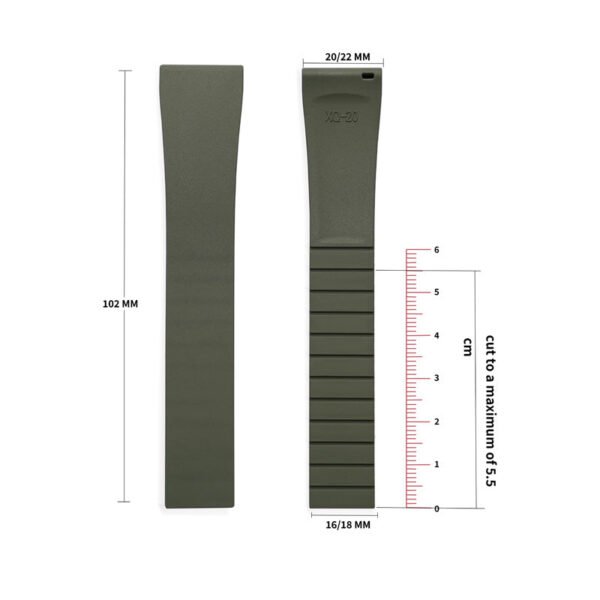 CTS Cut-To-Size FKM Rubber Watch Strap - Image 15